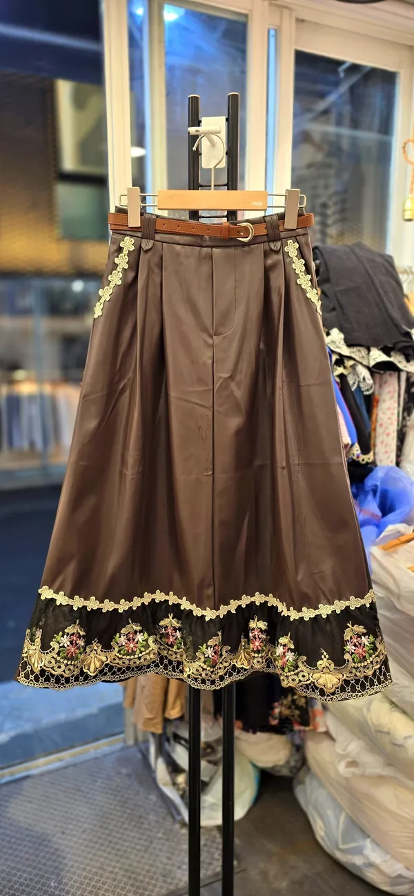 Elegant Embroidered Midi Skirt - Showcase Your Feminine Charm
