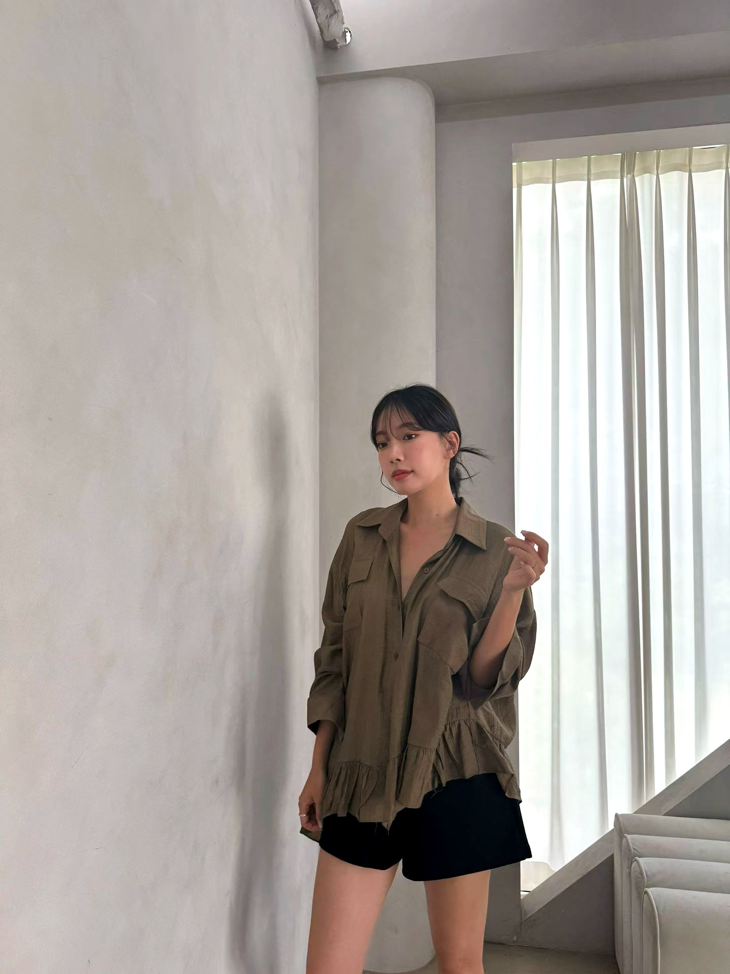트렌디한 캐주얼 여성 탑, 루즈핏, 일상적인 스타일에 완벽 - 신상품