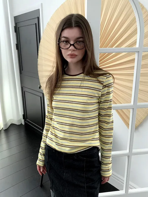 Striped Design Women's Sweater, Comfortable and Stylish