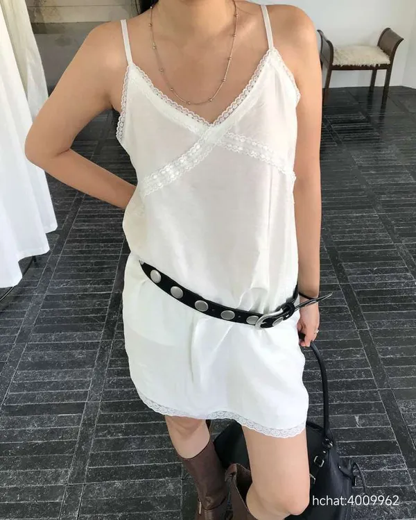 Fresh and Minimalist Cami Dress, Breathable and Comfortable