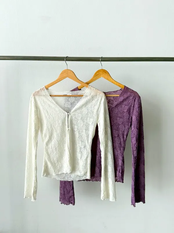 Elegant Lace Women's Top, Showcasing Charming Appeal