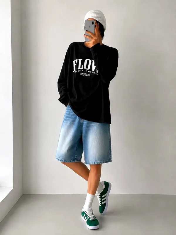 เสื้อยืดแขนยาวพิมพ์ตัวอักษรแฟชั่น - สบายและเข้ากันได้กับทุกชุด, สินค้าใหม่