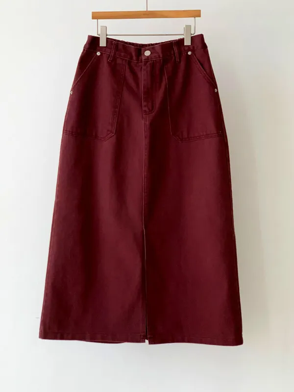 Chic Vintage Burgundy Maxi Dress - A Must-Have for Elegant Style