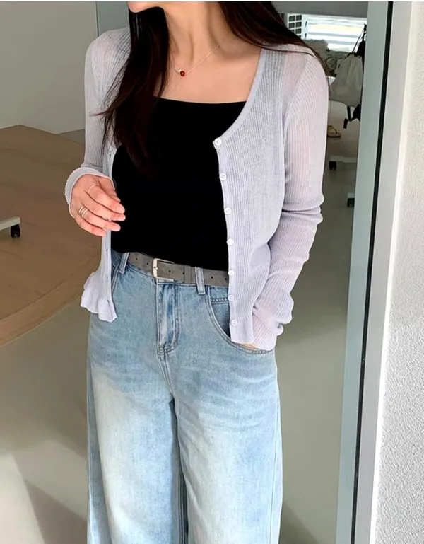 Lightweight and Breathable Women's Cardigan, Fashionable and Versatile
