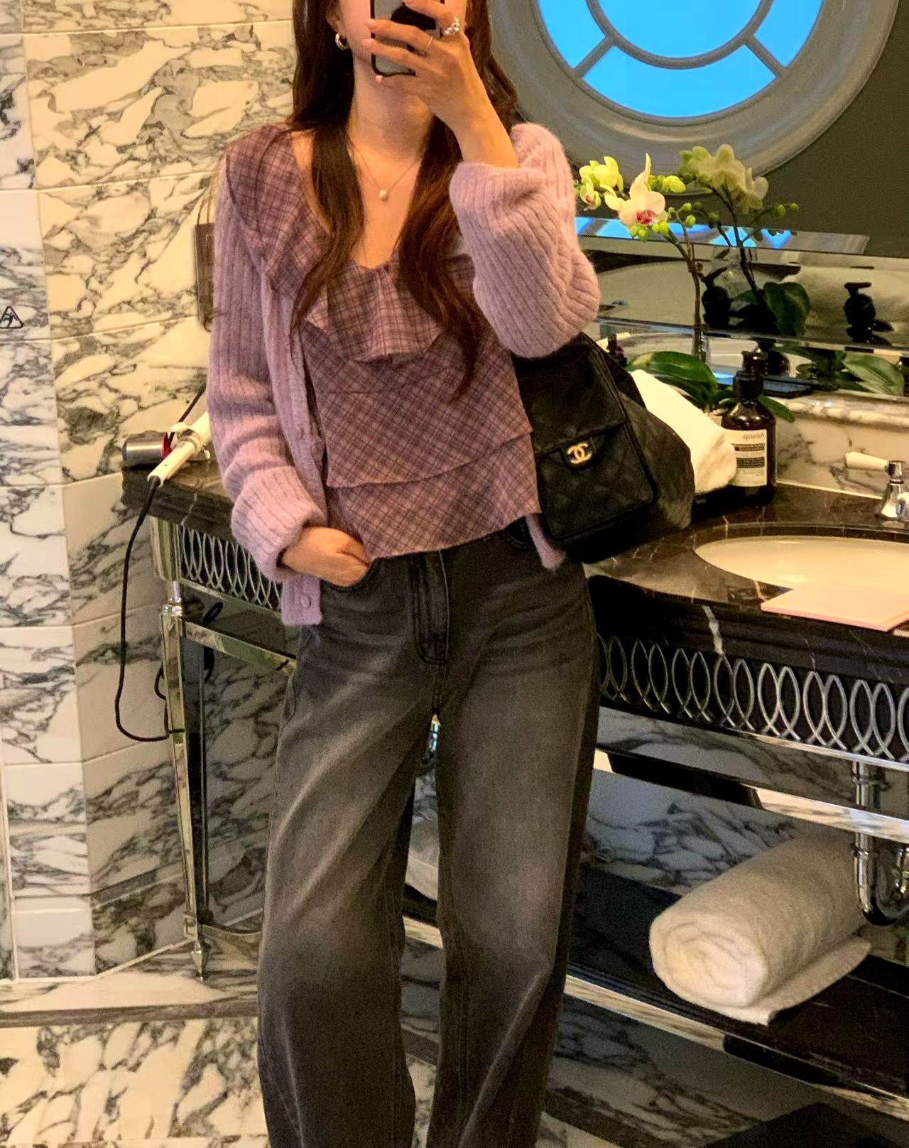 스타일리시한 루즈핏 여성 청바지, 편안하고 다재다능
