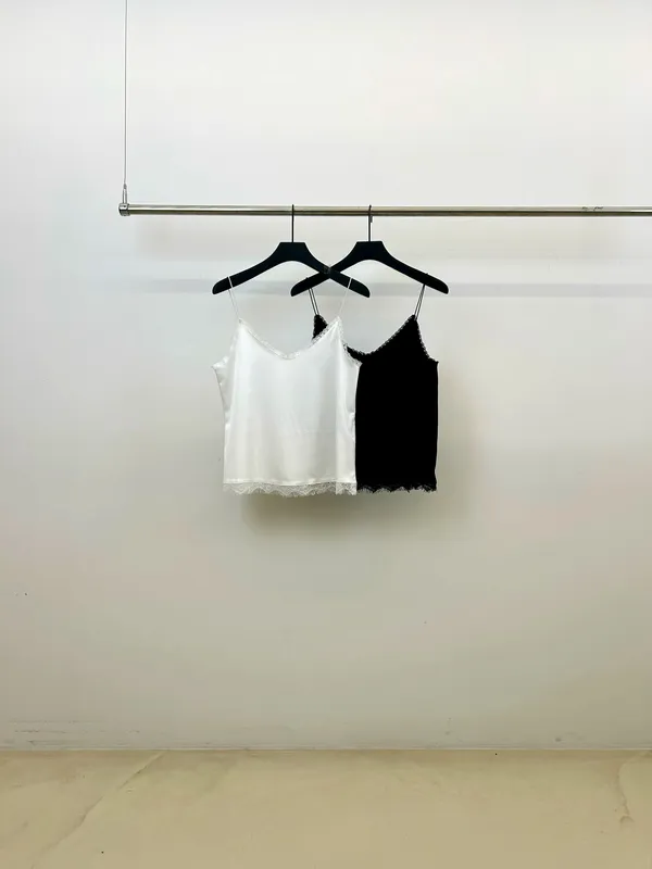 Elegant Lace Trim Cami Top, Fresh and Versatile