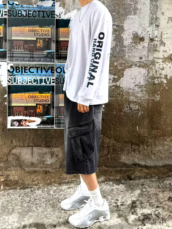 เสื้อยืดแขนยาวลายพิมพ์สำหรับผู้ชาย - เสื้อผ้าสบายๆ