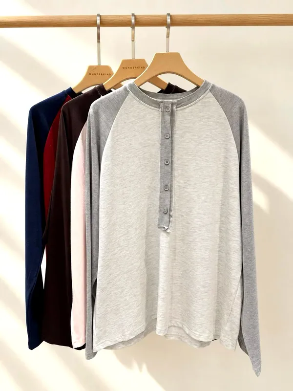 เสื้อยืดผู้หญิงสบายๆ สไตล์คลาสสิกเหมาะสำหรับใส่ในชีวิตประจำวัน