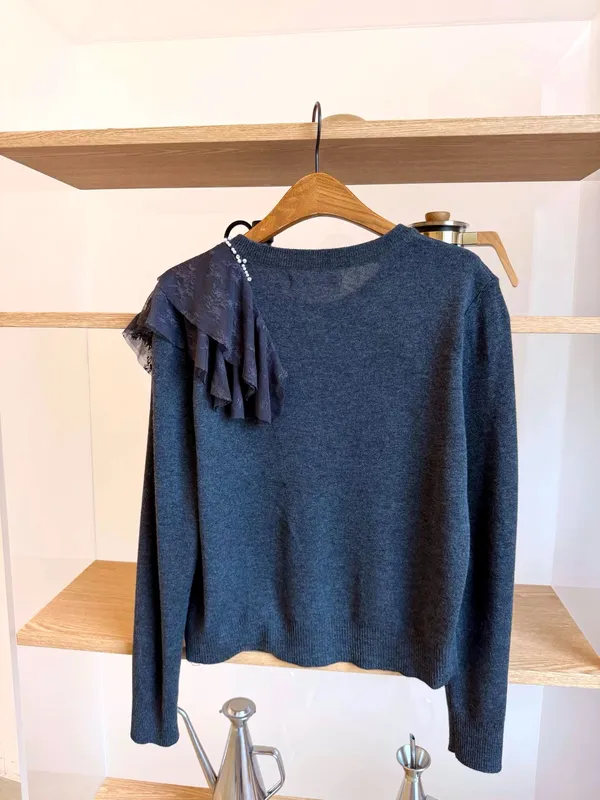 Elegant Lace One-Shoulder Women's Top