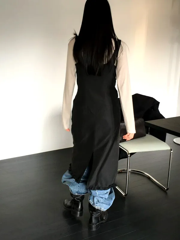 Stylish Minimalist Black Dress, Show Your Elegant Charm