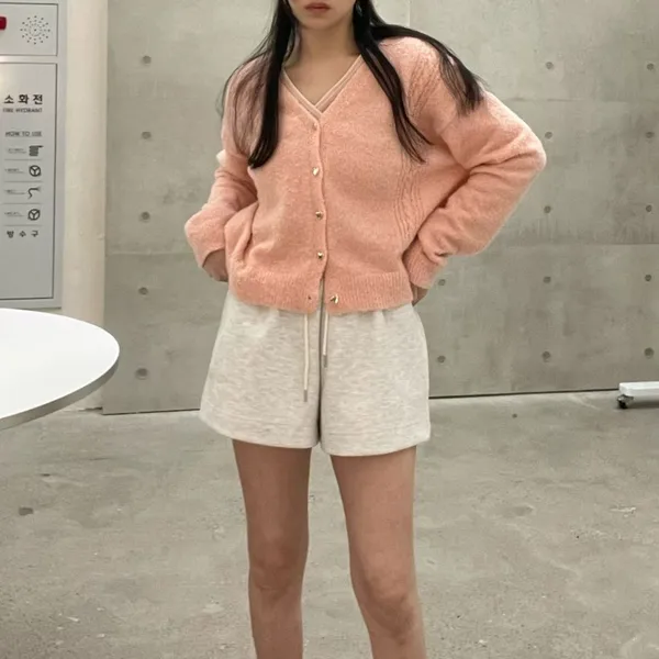 Soft and Comfortable Pink Cardigan Jacket