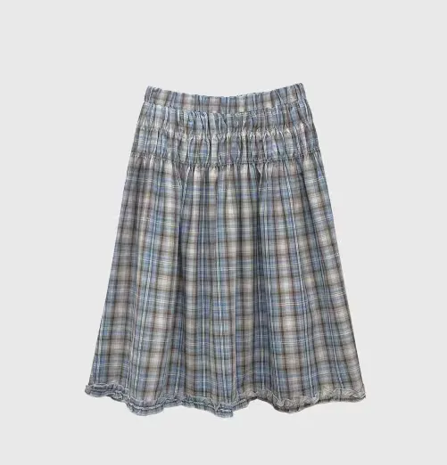 Fresh Plaid Midi Skirt - Lightweight and Comfortable for Perfect Summer Outfits