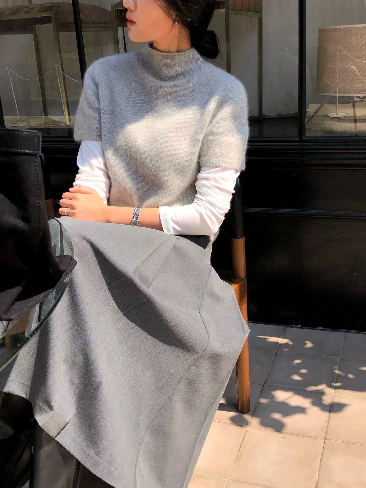 가벼운 편안한 여성용 상의, 우아하고 패셔너블