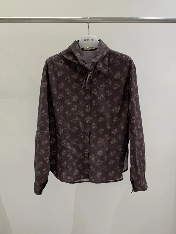 Elegant Floral Print Long Sleeve Shirt
