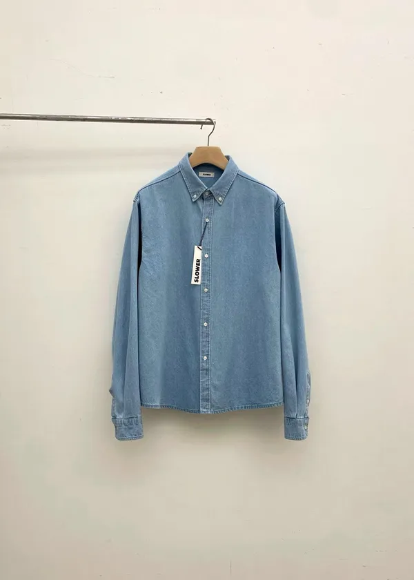 Stylish Casual Denim Shirt for Men - Long Sleeve Top