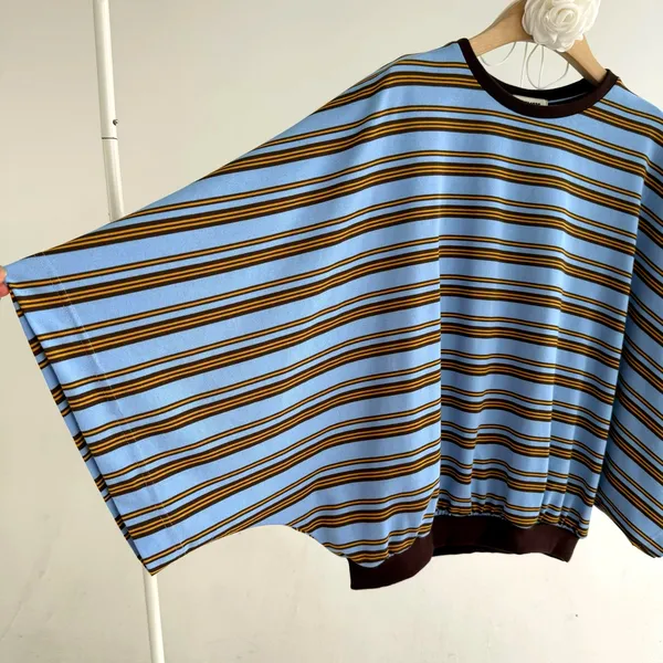 Loose Striped Women's Top - Fashionable and Comfortable