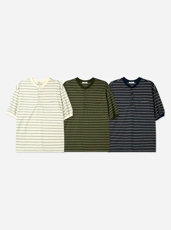 Men's Striped Short Sleeve Top - Fashionable Casual Style