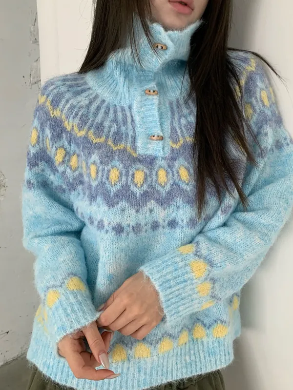 Cozy and Soft Knit Turtleneck Sweater, Fashionable and Versatile