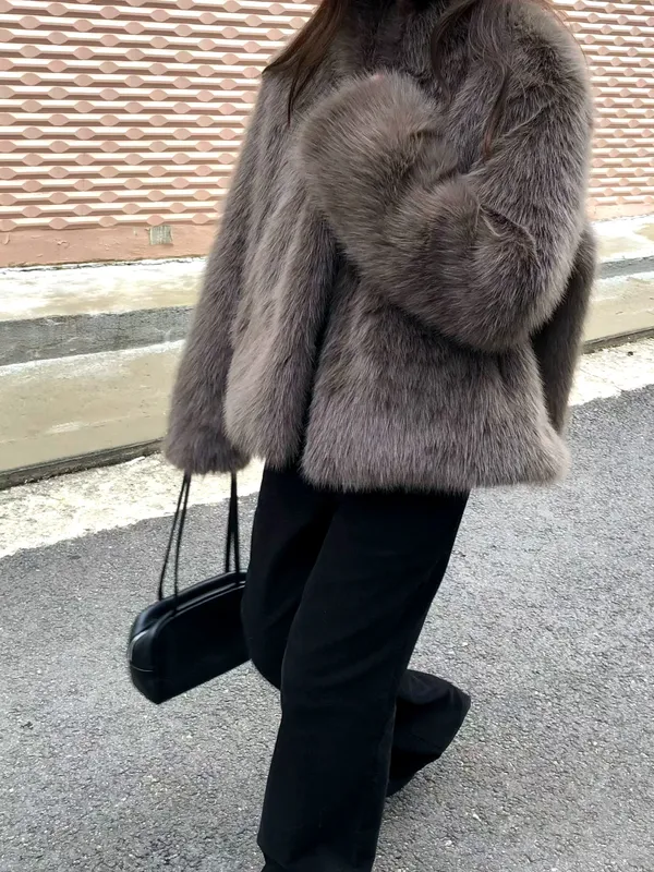 Stylish and Elegant Women's Jacket, Soft Plush Design