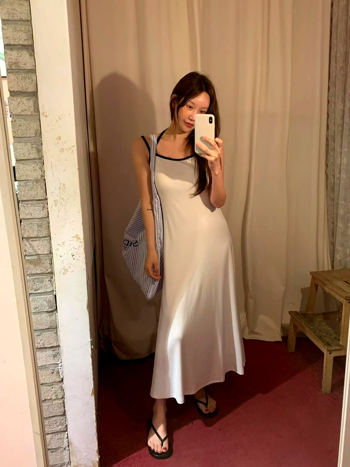 미니멀리스트 우아한 여성용 드레스, 편안하고 통기성이 뛰어난 여름 선택