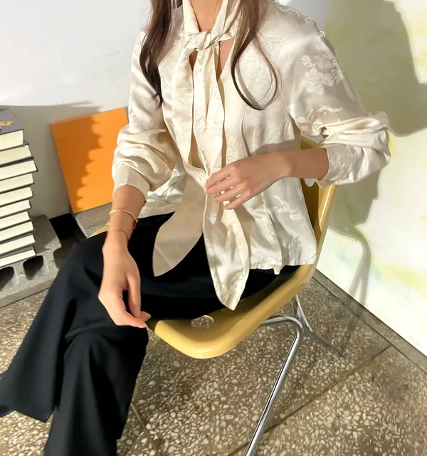 Elegant Silk Women's Top, Lightweight and Comfortable, Perfect Match