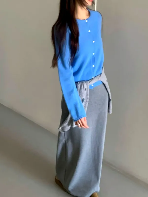 Skirt Panjang Kasual Bergaya - Gaya Elegan Sesuai untuk Musim Bunga dan Musim Panas