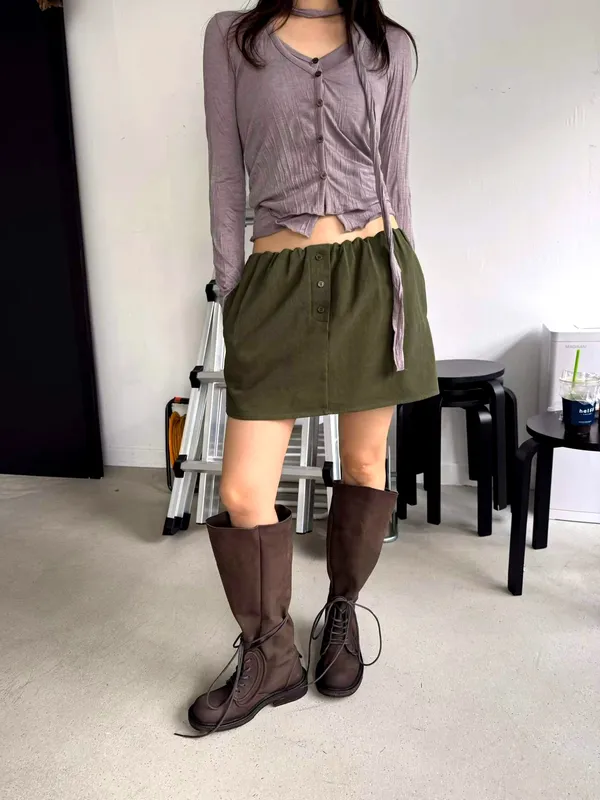 Fashionable Casual Mini Skirt - Effortlessly Stylish and Youthful