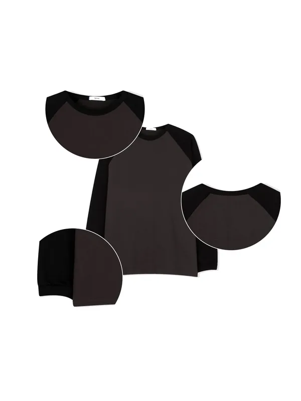 Stylish Men's Color-Block Long Sleeve T-Shirt, Comfortable and Versatile