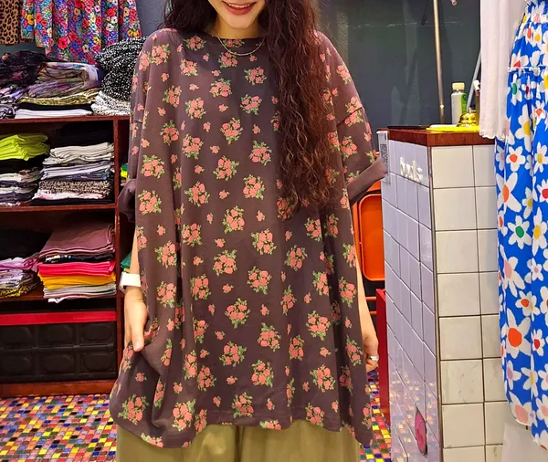 Floral Print Loose Women's Top for Stylish Comfort
