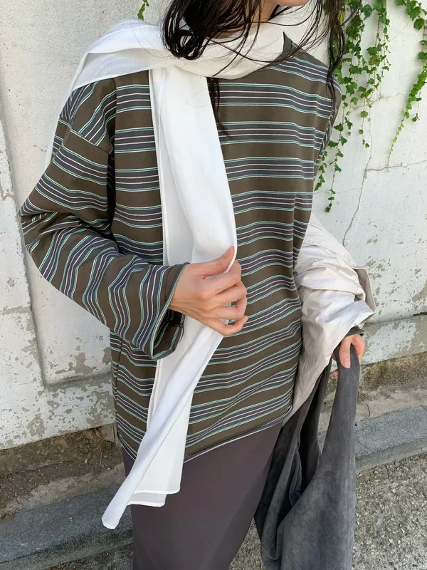 Stylish Striped Women's T-Shirt for a Comfortable Casual Look
