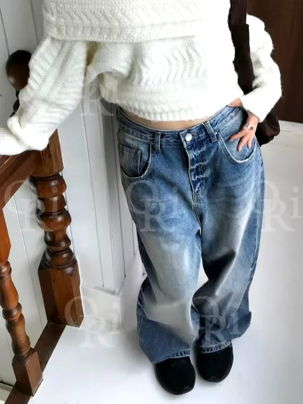 Fashionable Loose Denim Pants, Comfortable and Versatile to Showcase Your Unique Charm