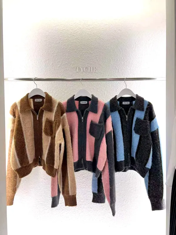 Stylish Patchwork Design Women's Jacket - Warm and Comfortable