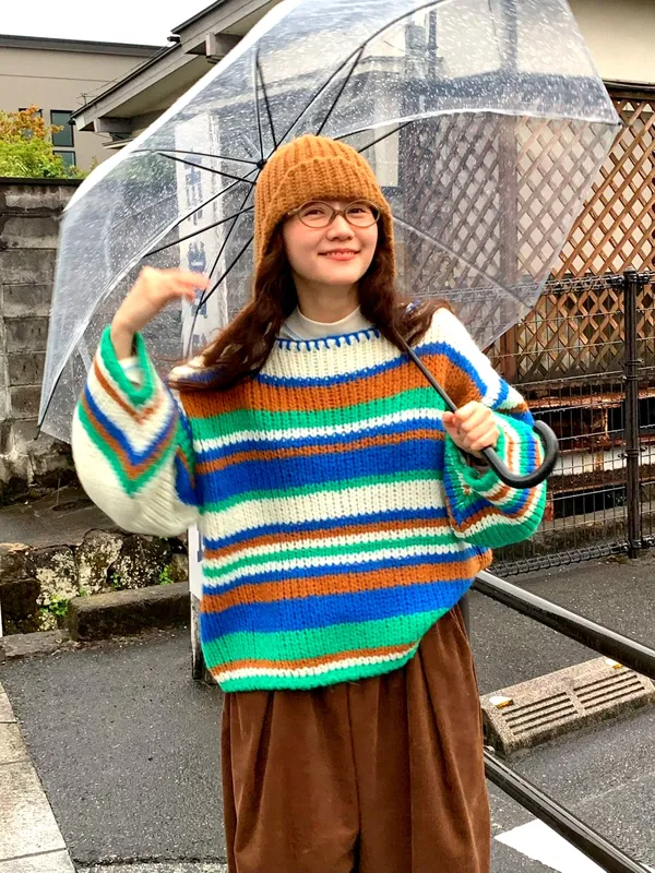 Stylish Striped Sweater - Comfortable and Warm, A Must-Have for Fall and Winter