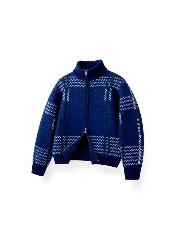 Stylish Men's Knitted Jacket - Warm and Comfortable for Fall and Winter