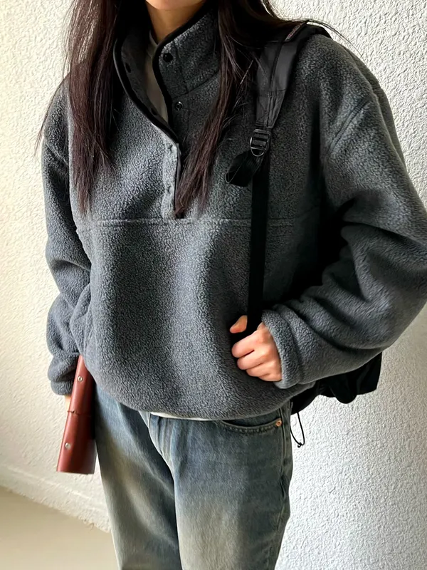 เสื้อผู้หญิงแฟชั่นอบอุ่นดีไซน์ขนฟูสบาย
