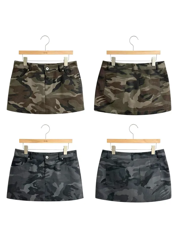 Fashionable Camouflage Mini Skirt, Show Your Unique Charm