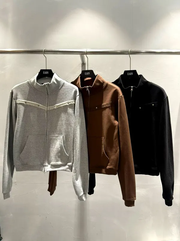 Stylish Men's Top, Comfortable Casual Zip Jacket