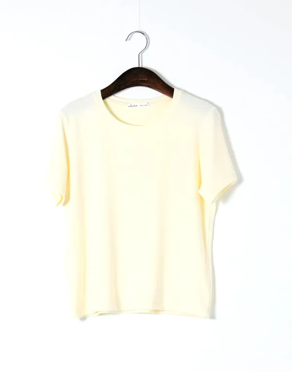 Fresh Yellow Short Sleeve T-Shirt - Comfortable and Versatile