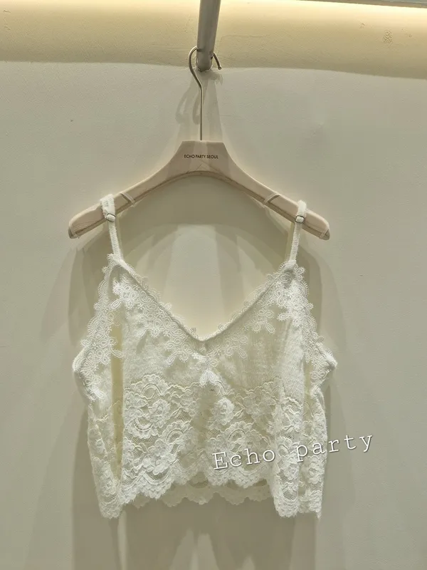 Lace Trim Cami Top - Fresh and Elegant