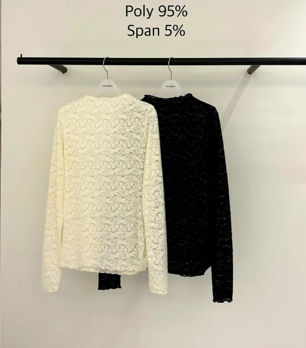Elegant Lace Long Sleeve T-Shirt, Fashionable and Versatile