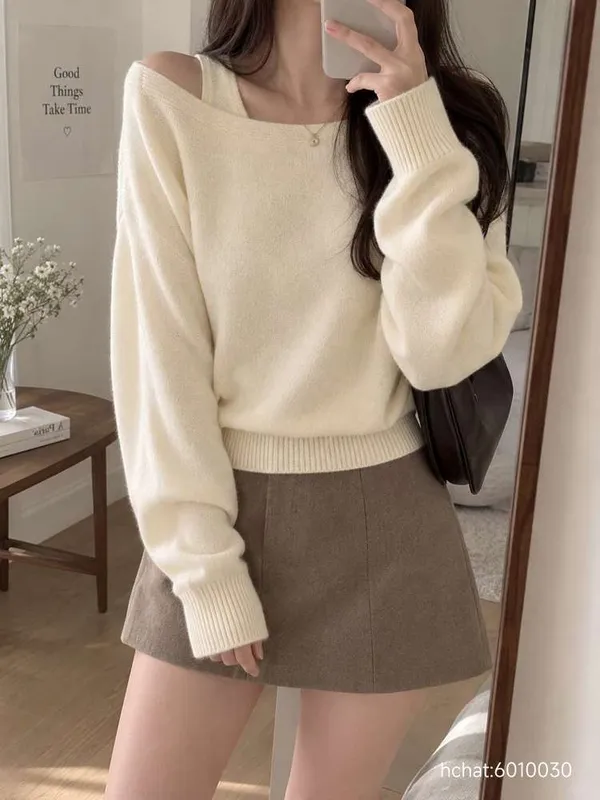 Fashionable Loose Knit Sweater for Casual Wear