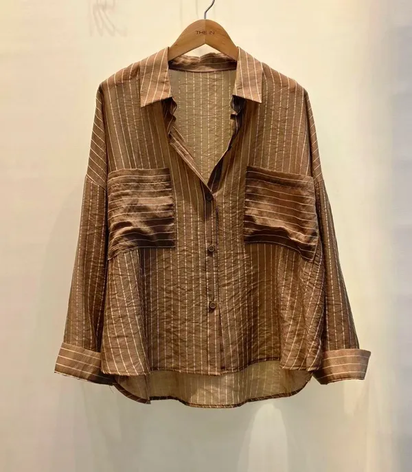 Stylish Striped Women's Top, Lightweight and Breathable, Perfect for Pairing