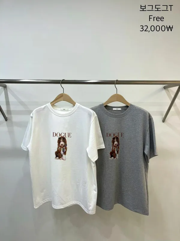 Cute Dog Pattern Short Sleeve T-Shirt - Comfortable and Casual Style