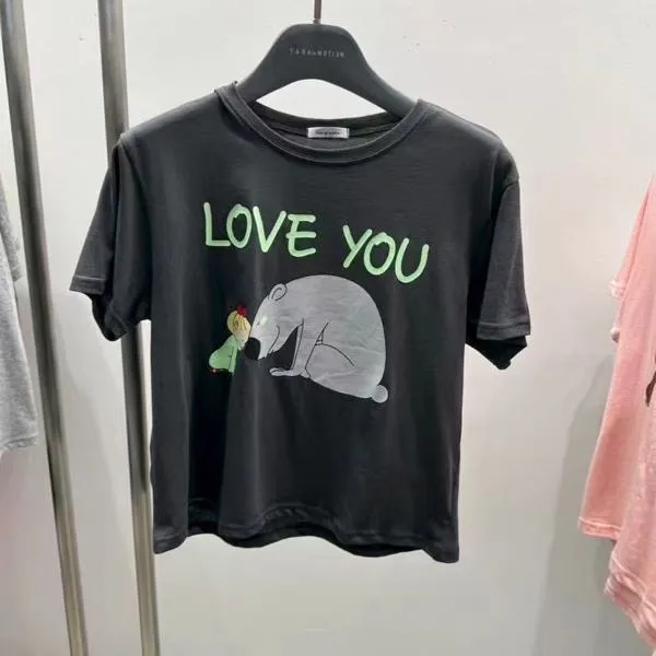 Cute Cartoon Pattern Short Sleeve T-Shirt