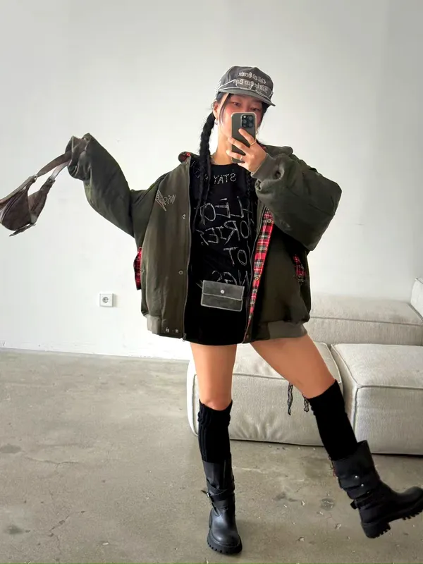 Trendy Casual Women's Jacket with Unique Patchwork Design