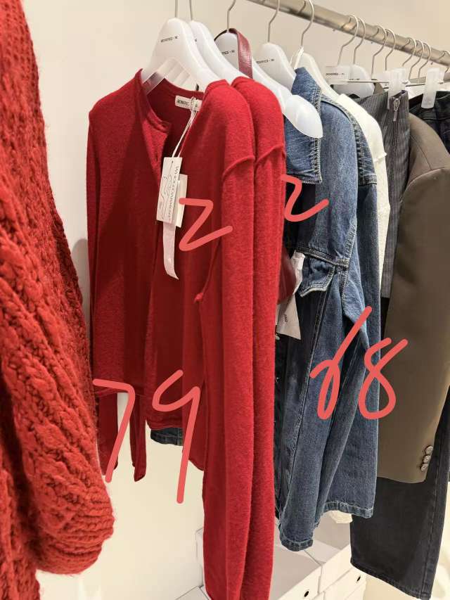 Stylish Red Knit Sweater - Comfortable and Versatile