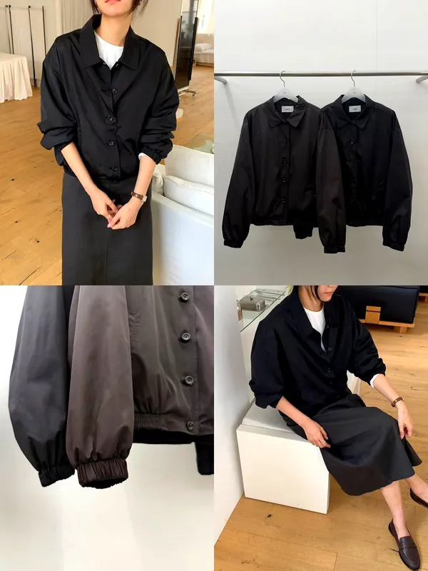 Stylish Black Women's Jacket - Lightweight and Comfortable