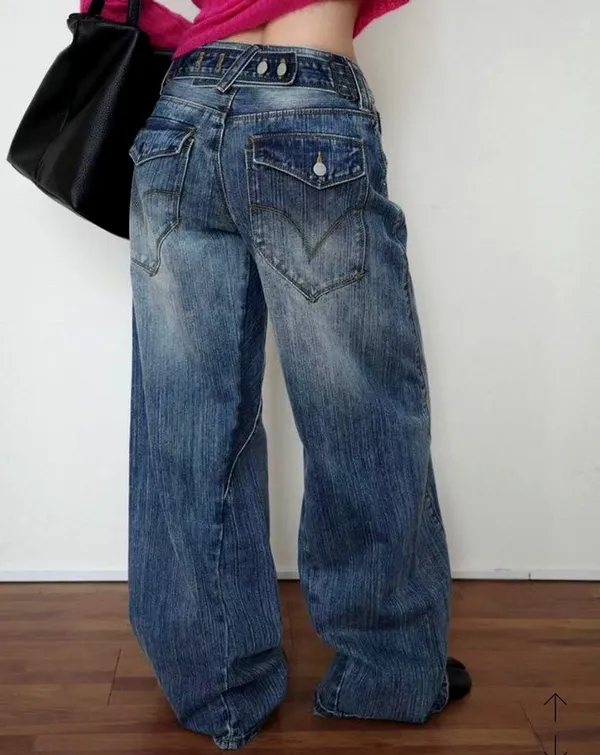 Trendy Loose-Fit Jeans, Comfortable and Versatile for Perfect Style