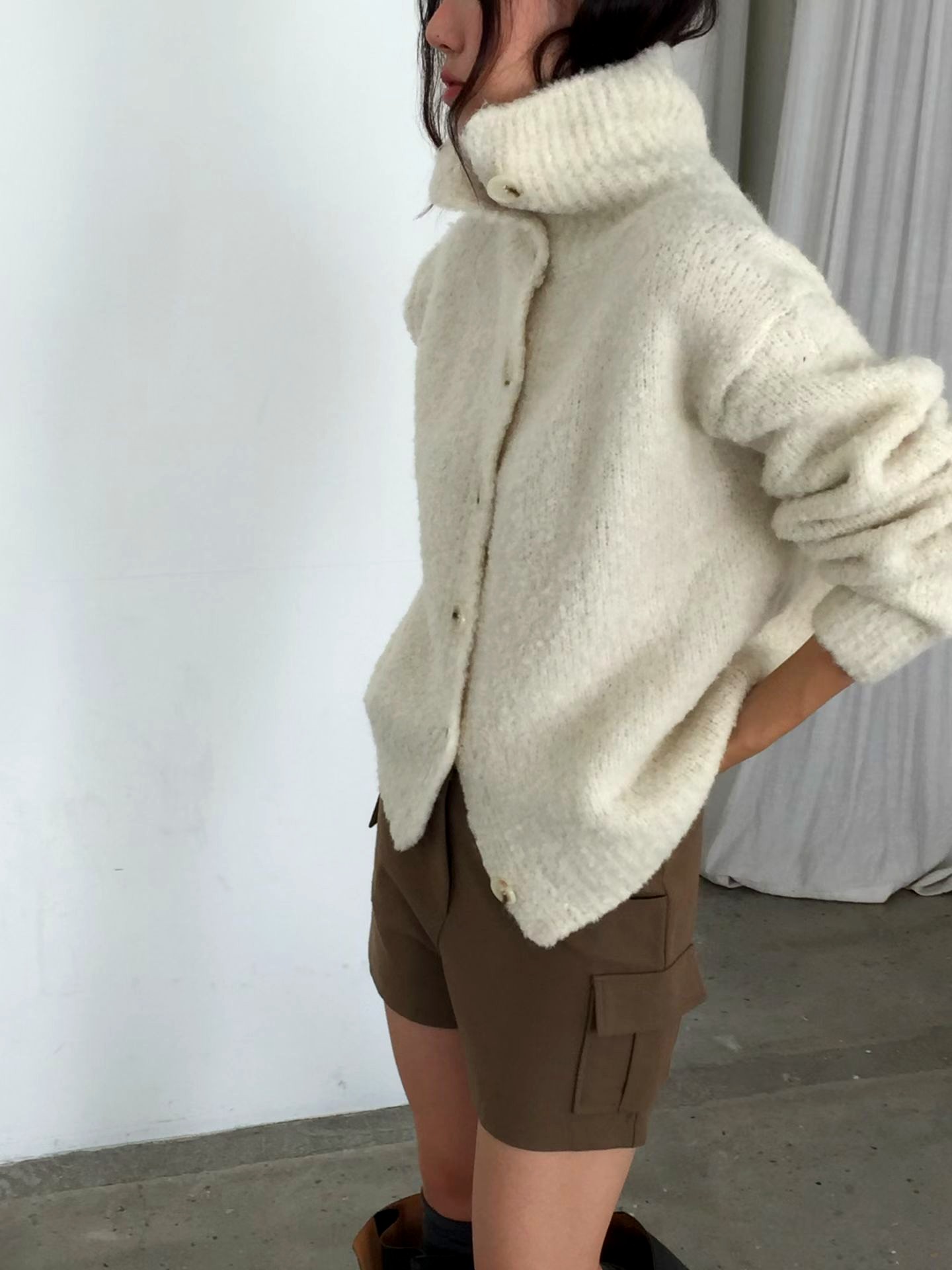 따뜻하고 편안한 여성 자켓, 우아하고 스타일리시