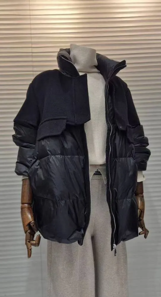 Stylish Black Padded Down Jacket - Warm and Comfortable
